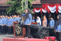 Bupati Purbalingga, Tiwi pimpin Upacara HUT KORPRI.