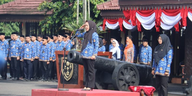 Bupati Purbalingga, Tiwi pimpin Upacara HUT KORPRI.