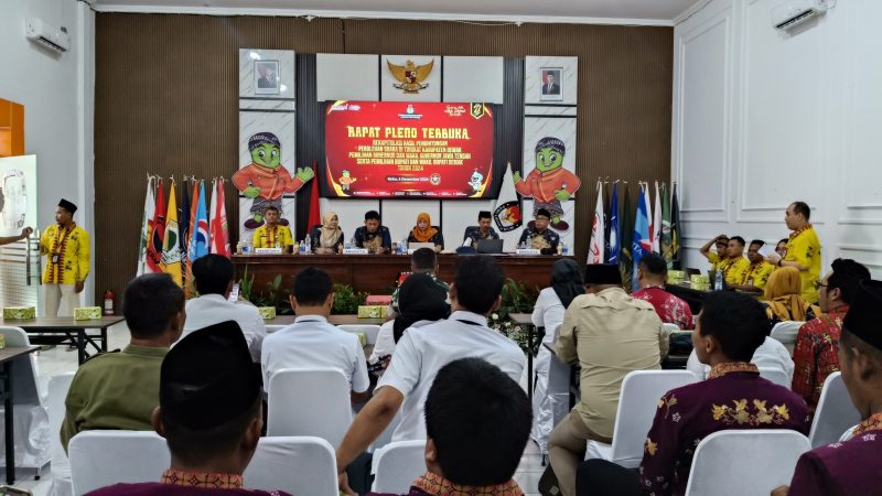 KPU Demak Gelar Rapat Pleno Terbuka Rekapitulasi Hasil Pemilu 2024.
