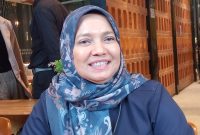 Kepala BPJS Ketenegakerjaan Cabang Semarang Majapahit, Farah Diana saat jumpa pers di Semarang, Selasa (24/12).