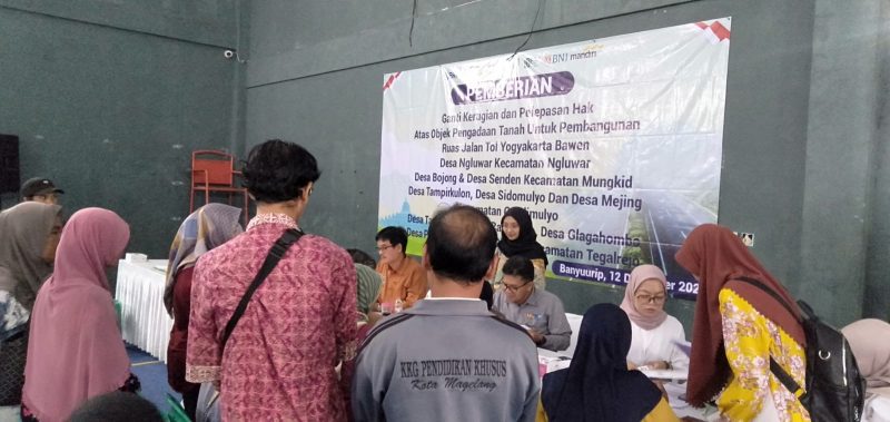 Proses UGR terdampak tol Jogja Bawen untuk warga 11 desa di Desa Banyuurip Tegalrejo Kabupaten Magelang.