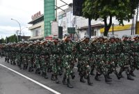 Kirab Prajurit Taruna Tingkat I Akmil Meriahkan Kota Magelang.