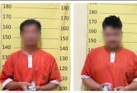 Dua terduga pelaku pengguna sabu di lokasi kejadian, yakni HY (19), warga Kertek, dan YAS (20), warga Kab banjarnegara.