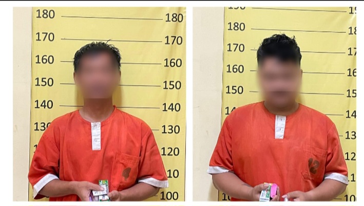 Dua terduga pelaku pengguna sabu di lokasi kejadian, yakni HY (19), warga Kertek, dan YAS (20), warga Kab banjarnegara.