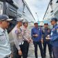 Jelang Nataru Satlantas Polres Demak dan Dishub Lakukan Ramp Check Kendaraan.