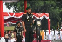 Pangdam IV/Diponegoro, Mayjen TNI Deddy Suryadi memimpin Puncak peringatan Hari Juang TNI AD ke-79 dalam Parade pasukan yang digelar di Lapangan Pangsar Jenderal Besar Soedirman, Ambarawa, Minggu (15/12/2024).