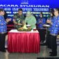 Gubernur Akmil, Mayjen TNI R. Sidharta Wisnu Graha menghadiri acara syukuran memperingati Hari Ulang Tahun ke-53 Korps Pegawai Republik Indonesia (Korpri) di Gedung Moch Lilly Rochli, Akmil, Rabu (18/12/24).