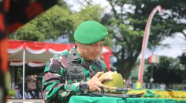 Kapok Sahli Pangdam IV/Diponegoro, Brigjen TNI Zainul Bahar, pimpin upacara peringatan Hari Juang Infanteri ke-76 di Lapangan Rindam IV/Diponegoro, Kamis (29/12/24).