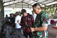 Gubernur Akademi Militer (Akmil), Mayjen TNI R. Sidharta Wisnu Graha beserta jajaran, melaksanakan kunjungan kerja ke PT Pindad Bandung, Senin (16/12/2024).