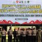 Ratusan personil ikuti apel gelar pasukan Operasi Lilin Candi 2024 di Lapangan Wicaksana Laghawa, Polres Demak, Jum'at (20/12/2024).