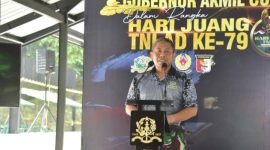 Kepala Departemen Militer Dasar Kadep Mildas Akademi Militer, Kolonel Inf Nugroho Dwi Hermawan secara resmi membuka Kejuaraan Menembak Gubernur Akmil Cup Tahun 2024 di Lapangan Tembak Moch Socheh, Akmil, Sabtu (21/12).