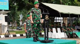 Dirum Akmil, Brigjen TNI Dedy Zulkifli Buka Program Kewiraan Pre-Employment Training Pertamina Group di Lapangan Depjas, Akmil, Senin (30/12).