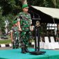 Dirum Akmil, Brigjen TNI Dedy Zulkifli Buka Program Kewiraan Pre-Employment Training Pertamina Group di Lapangan Depjas, Akmil, Senin (30/12).