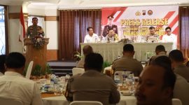 Polres Wonosobo gelar Konferensi pers Akhir Tahun di Hotel Surya Asia, Selasa (31/12/2024).