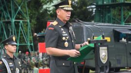 Pangdam IV/Diponegoro, Mayor Jenderal TNI Deddy Suryadi memimpin upacara penutupan Prodi Dikmaba TNI AD TA 2024, Kamis (9/1/2025).