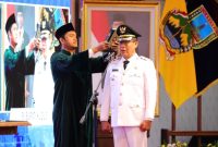 Herda Helmijaya dilantik sebagai Pj Bupati Kudus, Senin (13/1/2024).