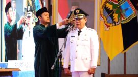 Herda Helmijaya dilantik sebagai Pj Bupati Kudus, Senin (13/1/2024).