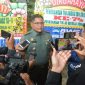 Kapendam IV/Diponegoro, Letkol Inf Andy Soelistyo saat diwawancarai wartawan usai memimpin acara tasyakuran di Aula Kodam IV/Diponegoro, Senin (13/1/2025).