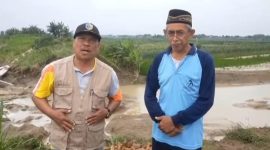 Pasca Jebol, Tanggul Kali Cabean di Dusun Singopado Mulai Diperbaiki.