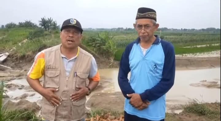 Pasca Jebol, Tanggul Kali Cabean di Dusun Singopado Mulai Diperbaiki.