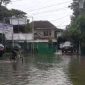 Dampak Jebolnya Tanggul, Jalan Raya depan Kecamatan Guntur, Kamis (23/1/2025) mulai Surut