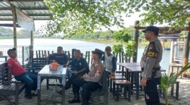 Polsek Karanganyar laksanakan patroli dan pengamanan obyek wisata Degega, Rabu (29/1/2025).