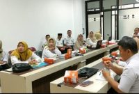 Rapat Evaluasi Strategi dan Langkah Operasional Upaya Pencegahan Pemborosan Pangan, di ruang rapat Bapperida Kab Demak, Rabu (5/2/2025).
