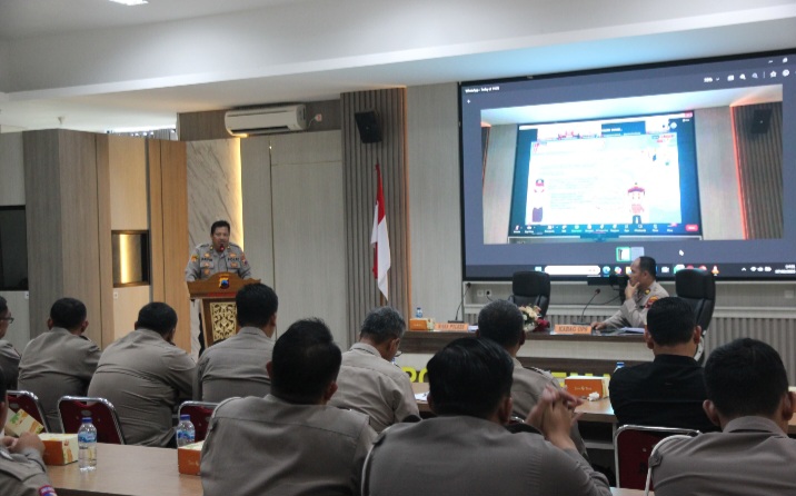 Polres Demak Gelar Latihan Pra Operasi Keselamatan Candi 2025, Jumat (7/2).