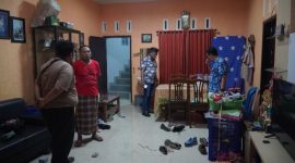 Tempat Kejadian Perkara percobaan pembakaran rumah di Kampung Semagung, RT 03/RW 03, Kelurahan Pagerkukuh, Kecamatan/Kabupaten Wonosobo, Jawa Tengah.
