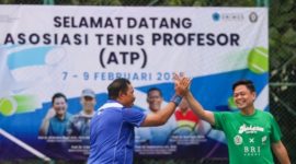 Pj Gubernur Jateng Resmikan Sekertariat Asosiasi Tenis Profesor, Jumat (7/2/2025).