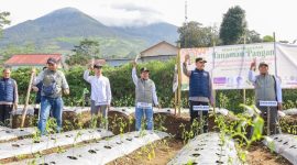 Tasyakuran Peringatan Hari Pers Nasional (HPN) 2025 Komunitas Jurnalis Wonosobo bersama Bupati Wonosobo, Forum BUMD dan jajaran Forkompimda Wonosobo di Gunung Cilik kawasan Blembem, Desa Damarksihan, Kecamatan Kertek, Minggu (9/2/2025).