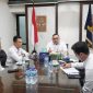 Kakanwil Kemenkum Jateng, Heni Susila Wardoyo (tengah) menerima utusan dari Universitas Dian Nuswantoro (UDINUS), Rabu (12/2/2025).