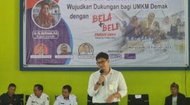BPJS ketenagakerjaan Sosislisasikan Program Kepada Pelaku UMKM Demak, Rabu (12/2).