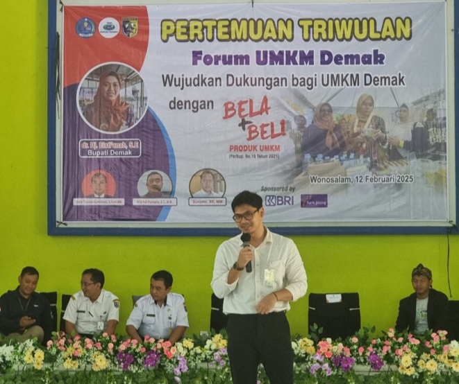 BPJS ketenagakerjaan Sosislisasikan Program Kepada Pelaku UMKM Demak, Rabu (12/2).