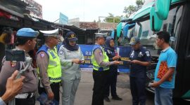 Satlantas Polres Demak Gelar Rampcheck Kendaraan, Rabu (12/2).