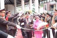 Gelar Pelepasan Anggota Purna Tugas Polres Demak, Kamis (13/2).