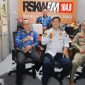 Para Narasumber usai Talk show sosislisasi Rokok Ilegal di studio Radio Suara Kota Wali 104.8 Fm, Senin (17/2/25).