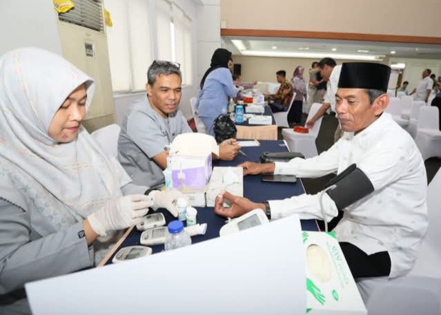 Wakil Bupati Demak Terpilih, Muhammad Badruddin (Gus Bad) sedang menjalini tes kesehatan.