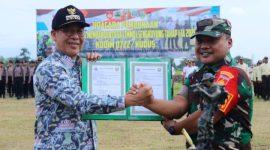 Penjabat (Pj) Bupati Kudus, Herda Helmijaya dan Dandim 0722/Kudus, Letkol Inf Hermawan Setya Budi.