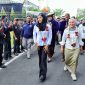 Wakil Bupati Bellinda Disambut Meriah Masyarakat Kudus, Jumat (21/2).