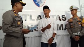 Harmadi (42), pengemudi mobil Fortuner yang vidionya viral karena melawan arus di Exit Tol Sayung Demak, saat di Kantor Satlantas Polres Demak, Jum'at (21/2/2025).
