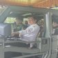 Bupati Magelang, Grengseng Pamuji menjajal mobil Maung keliling Candi Borobudur, Rabu (5/3/2025).