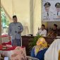 Kepala Desa Lambangan Wetan, Aris Winarno saat berbicara di Musrenbangcam di Pendopo Kecamatan Bulu, Kamis (6/3).