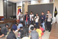 Sebanyak 31 anak yang akan melakukan perang sarung diamanka aparat Polres Wonosobo.