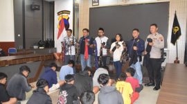 Sebanyak 31 anak yang akan melakukan perang sarung diamanka aparat Polres Wonosobo.