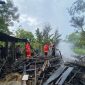 Rumah milik Senadi (39) di Desa Bogosari, Dukuh Karangturi, RT 05 RW 02, Kecamatan Guntur, Kabupaten Demak, terbakar pada Rabu (19/3).