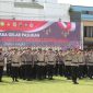 Sebanyak 350 personel Polres Wonosobo bersama dengan personel Kodim, Dishub, Satpol PP Wonosobo dan berbagai stakeholder terkait mengikuti upacara gelar pasukan dalam rangka Operasi Kepolisian Terpusat Ketupat Candi 2025 di halaman Mapolres Wonosobo, Jumat (21/3).