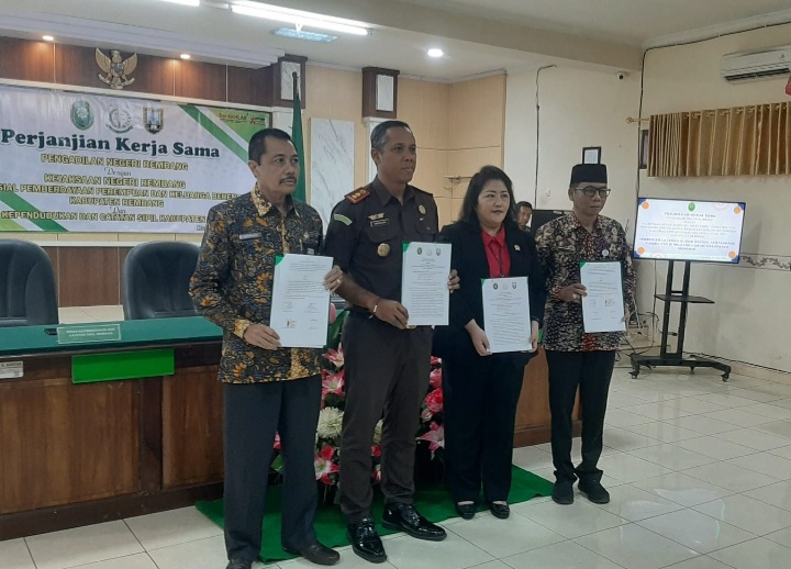 Pengadilan, Kejaksaan dan Pemkab Rembang Jalin Kerjasama Layanan Hukum Disabilitas.