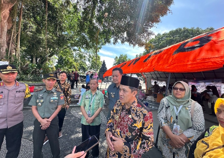 Bupati Wonosobo, Afif Nurhidayat bersama jajaran Forkompinda.