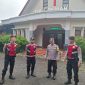 Anggota Polres Demak sedang melakukan pengamanan perayaan Paskah di salah satu gereja, Jum'at (18/4/2025).